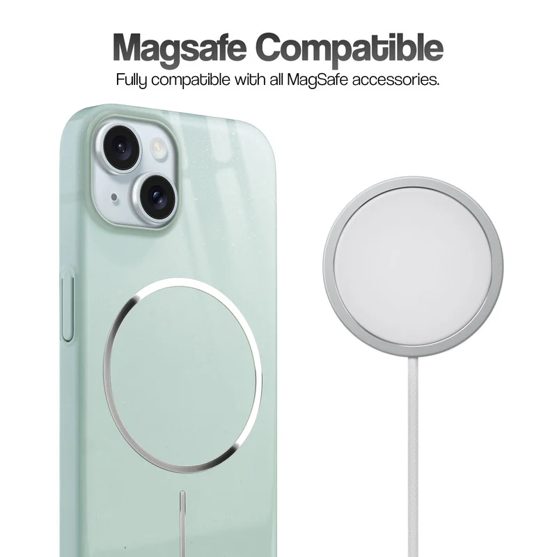 Smooth & Shiny Glossy Hard Back Cover Case For Apple iPhone 13 With Wireless Charging Support Support - Image 29