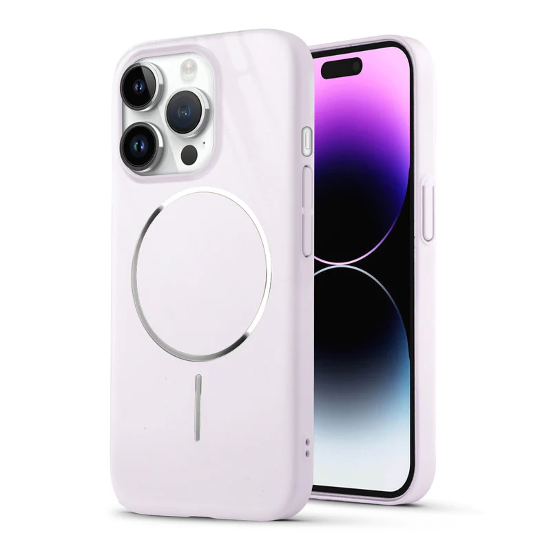 Smooth & Shiny Glossy Hard Back Cover Case For Apple iPhone 14 Pro Max With Wireless Charging Support Support - Image 19