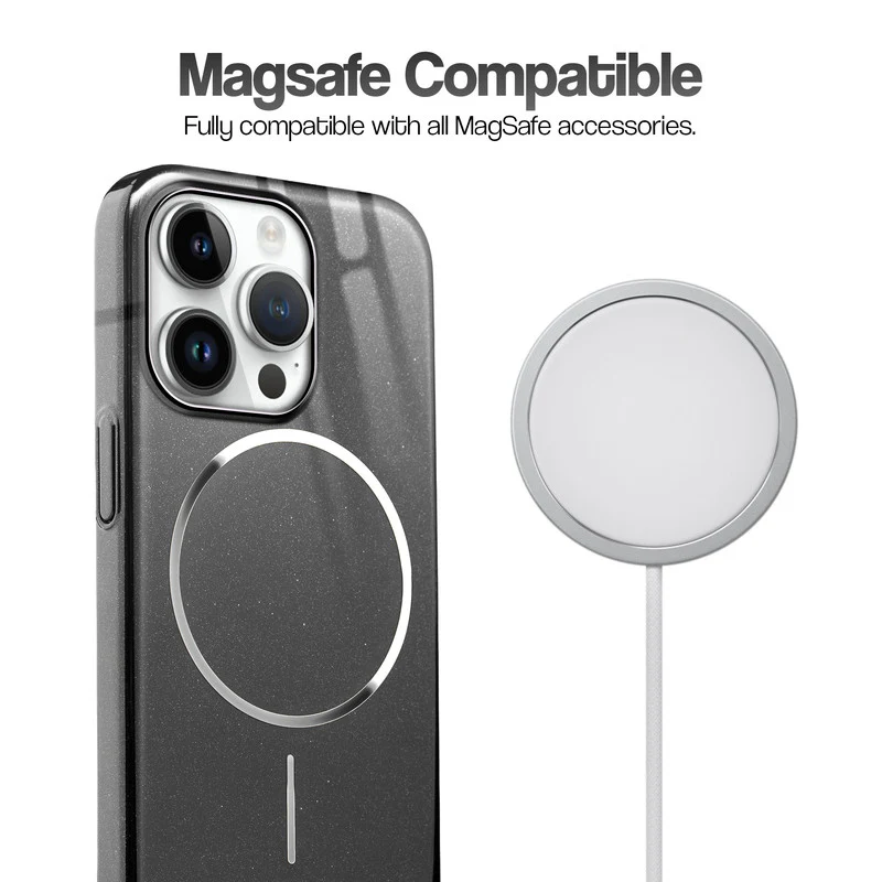 Smooth & Shiny Glossy Hard Back Cover Case For Apple iPhone 14 Pro Max With Wireless Charging Support Support - Image 5