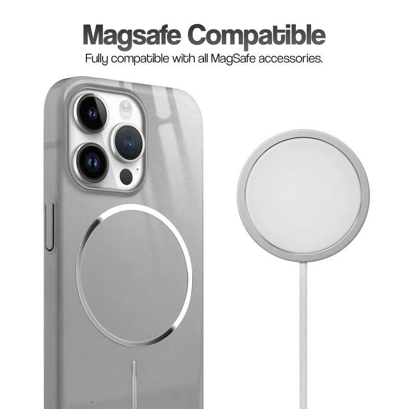 Smooth & Shiny Glossy Hard Back Cover Case For Apple iPhone 14 Pro With Wireless Charging Support Support - Image 11