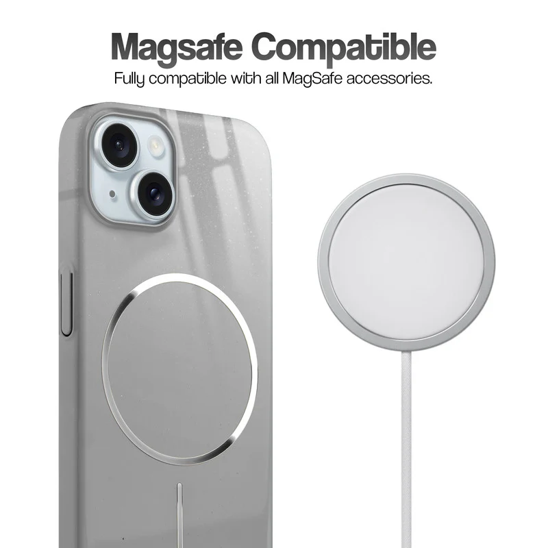 Smooth & Shiny Glossy Hard Back Cover Case For Apple iPhone 15 With Wireless Charging Support Support - Image 11