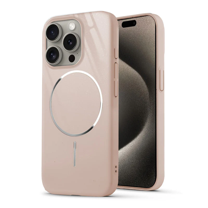 Smooth & Shiny Glossy Hard Back Cover Case For Apple iPhone 15 Pro Max With Wireless Charging Support Support - Image 13