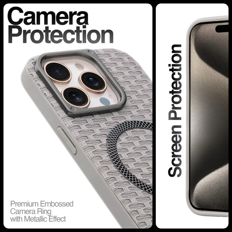 Rugged Silicone Grip Mobile Back Cover Case For Apple iPhone 15 Pro Max With Wireless Charging Support Support - Image 18