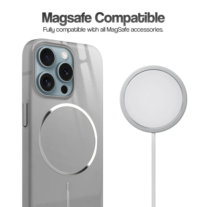 Smooth & Shiny Glossy Hard Back Cover Case For Apple iPhone 15 Pro With Wireless Charging Support Support - Image 41