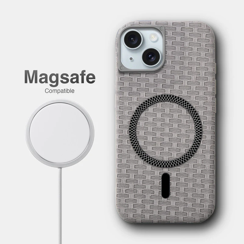 Rugged Silicone Grip Mobile Back Cover Case For Apple iPhone 15 With Wireless Charging Support Support - Image 16