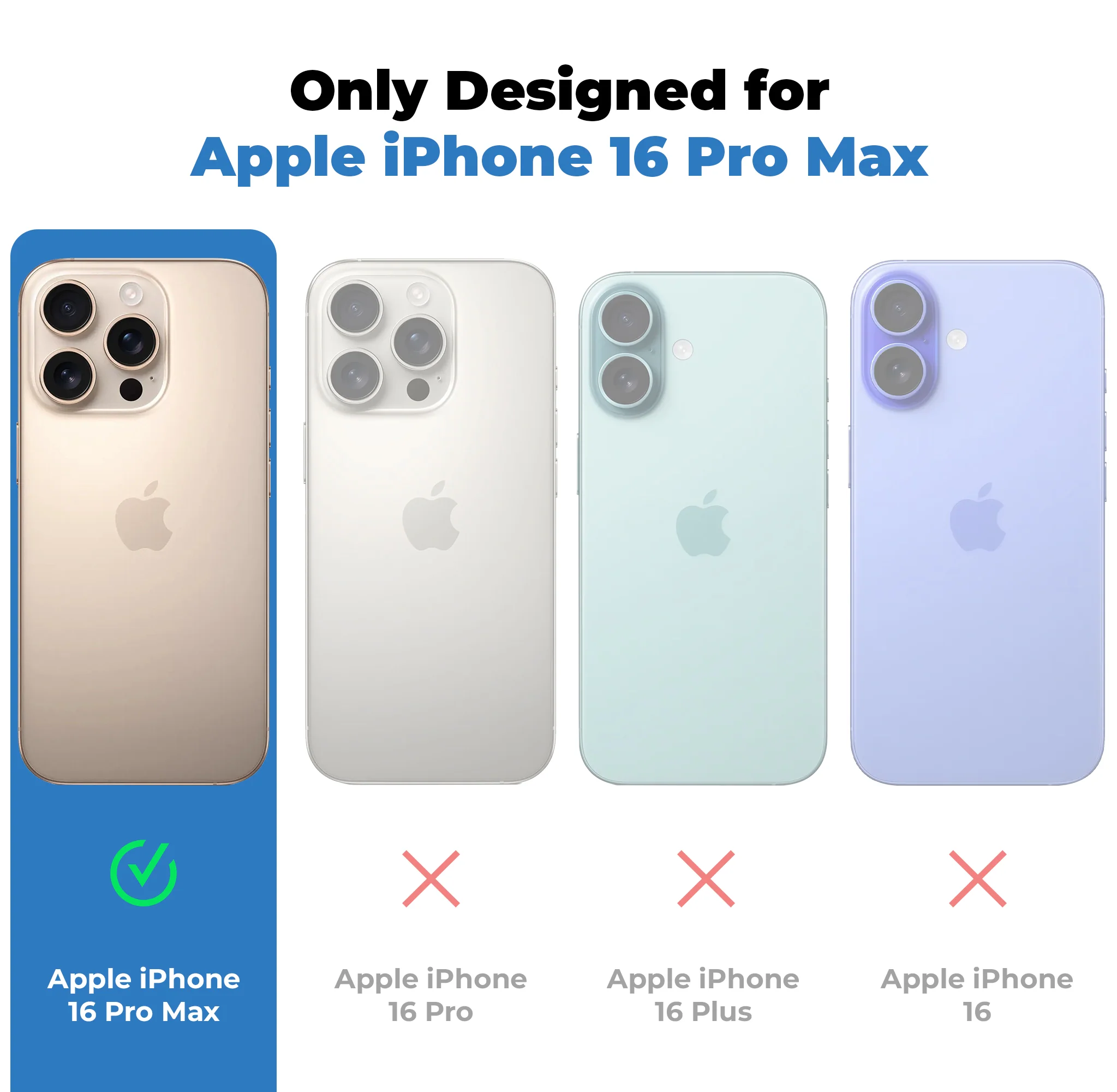 Smooth & Shiny Glossy Hard Back Cover Case For Apple iPhone 16 Pro Max With Wireless Charging Support Support - Image 26