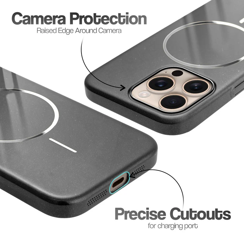 Smooth & Shiny Glossy Hard Back Cover Case For Apple iPhone 16 Pro With Wireless Charging Support Support - Image 3