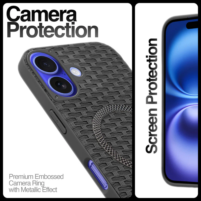 Rugged Silicone Grip Mobile Back Cover Case For Apple iPhone 16 With Wireless Charging Support Support - Image 6