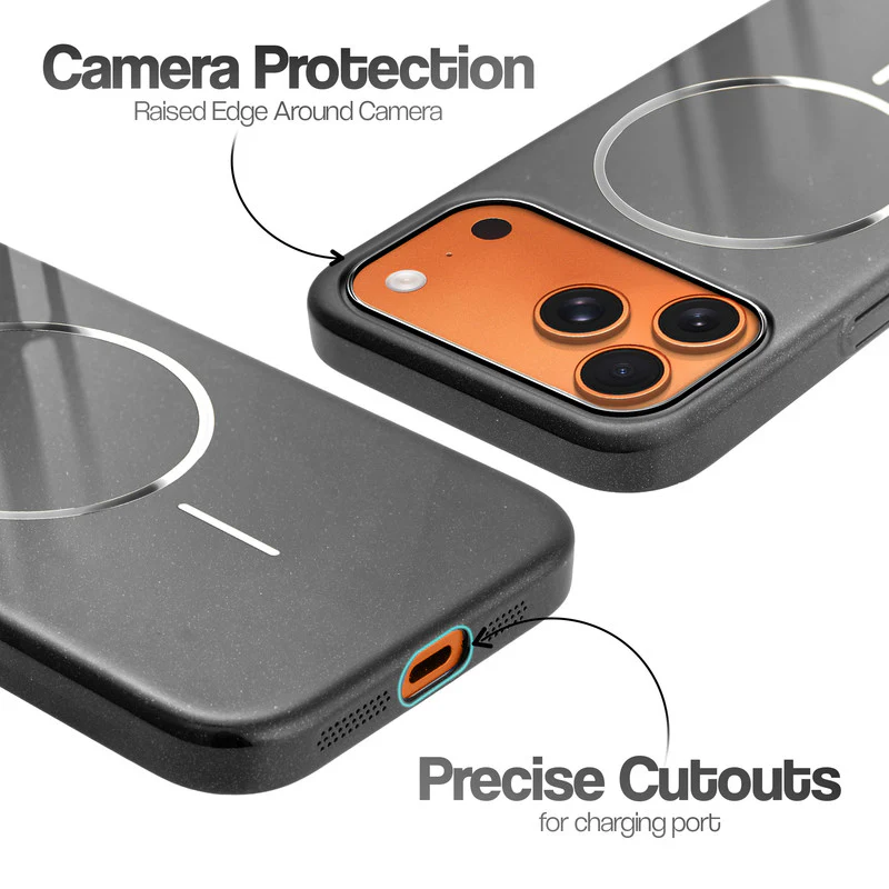 Smooth & Shiny Glossy Hard Back Cover Case For Apple iPhone 17 Pro Max With Wireless Charging Support Support - Image 3