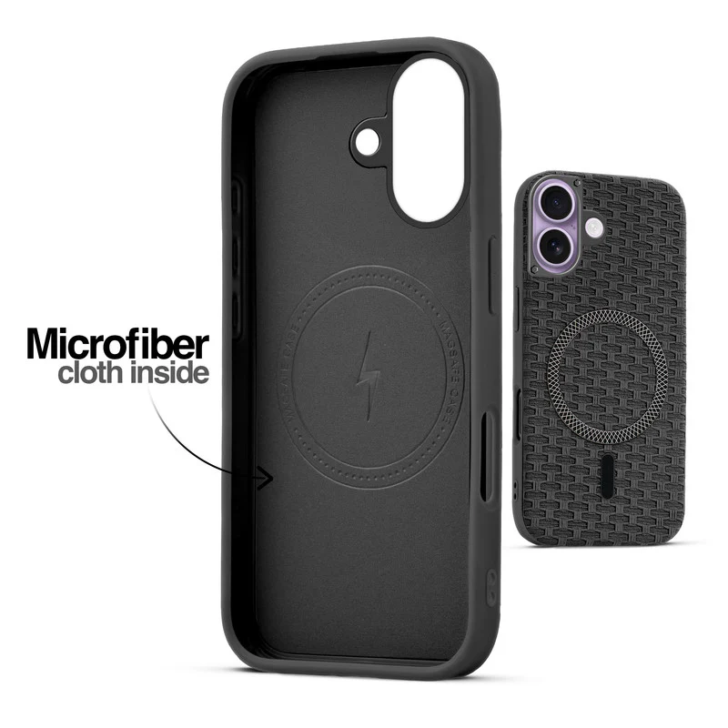 Rugged Silicone Grip Mobile Back Cover Case For Apple iPhone 17 With Wireless Charging Support Support - Image 3