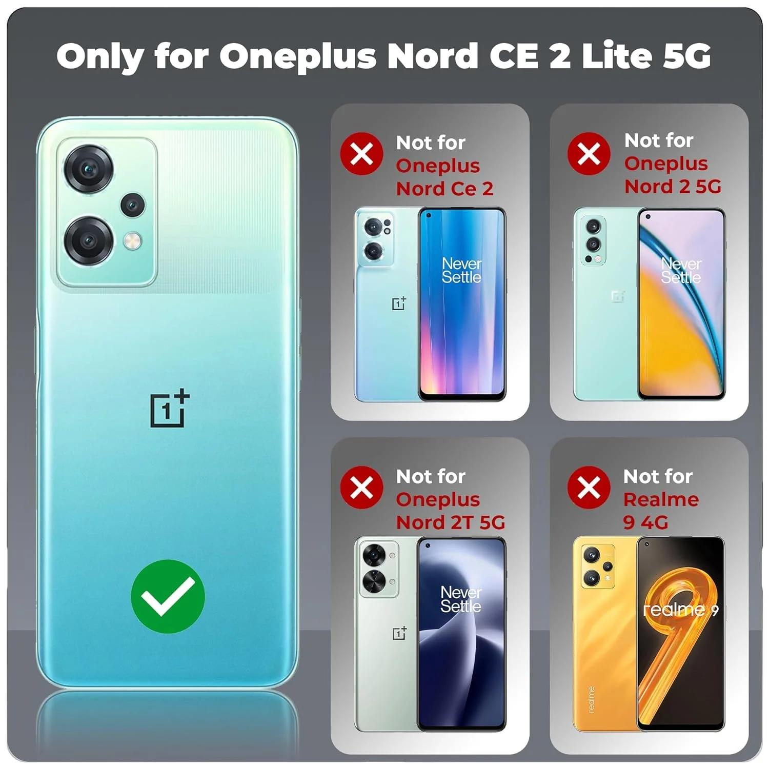 Premium Acrylic Transparent Back Cover for OnePlus Nord CE 2 Lite 5G - Image 2