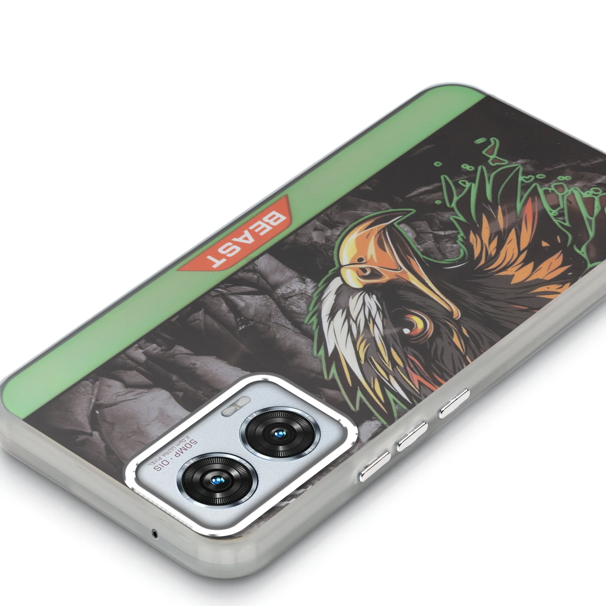 Beast Mode Animal Printed Back Case For Motorola G96 5G With Hard Back & Glow Effect - Image 10