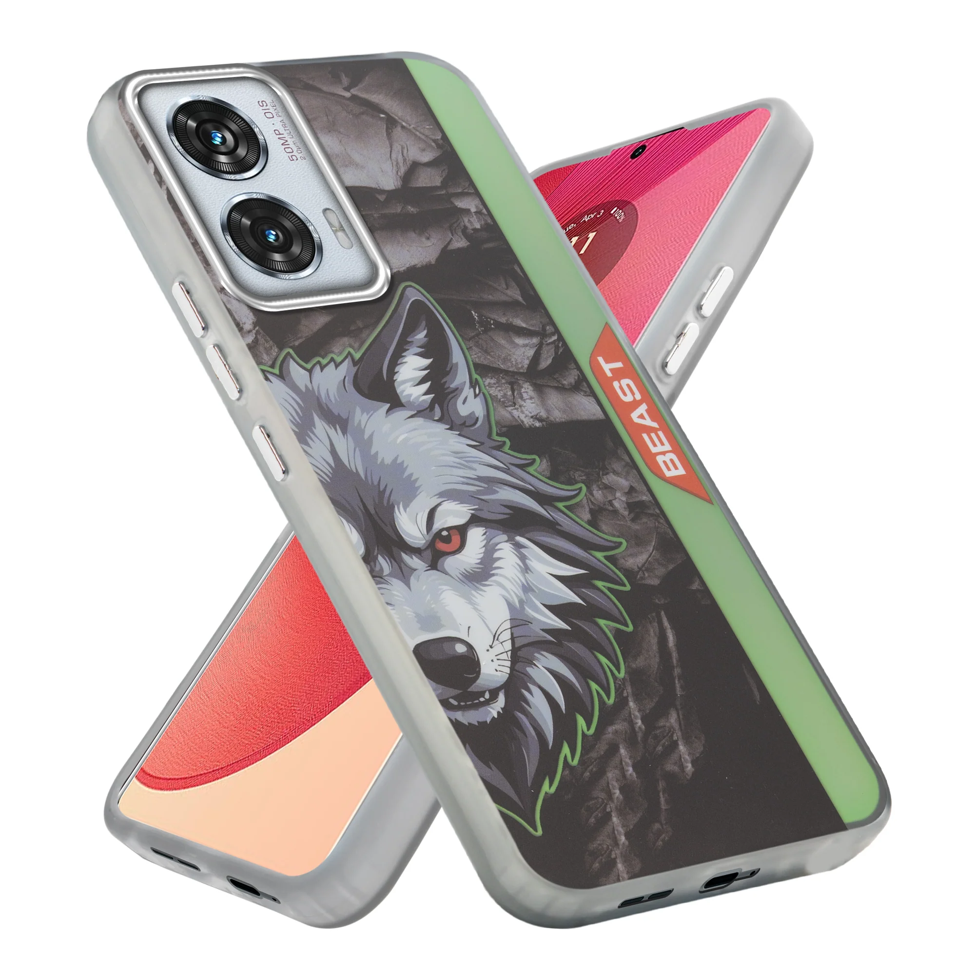 Beast Mode Animal Printed Back Case For Motorola G96 5G With Hard Back & Glow Effect - Image 13