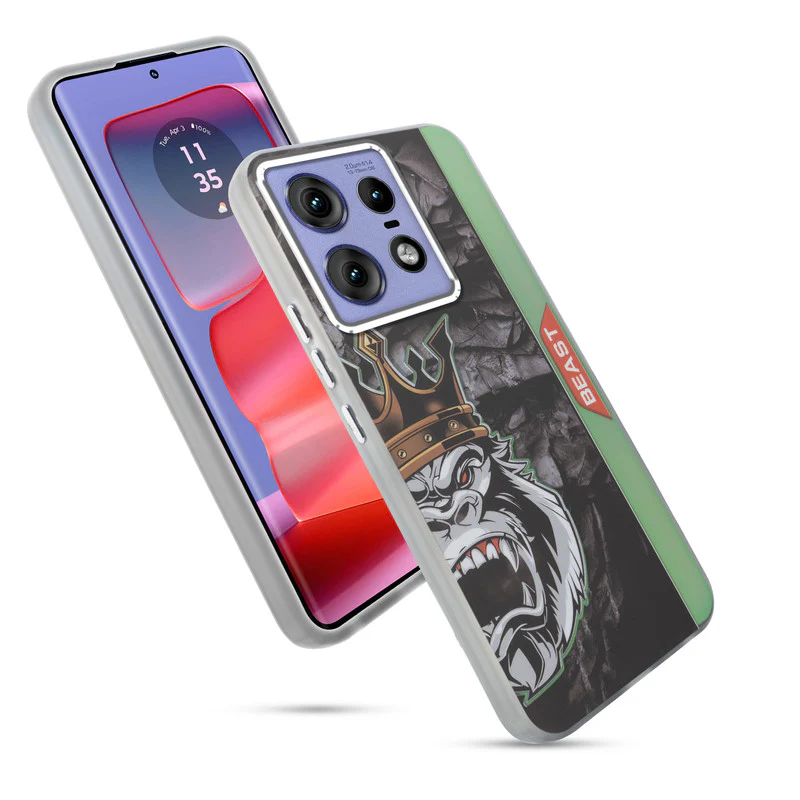 Beast Mode Animal Printed Back Case For Motorola Moto Edge 50 Pro 5G With Hard Back & Glow Effect - Image 27