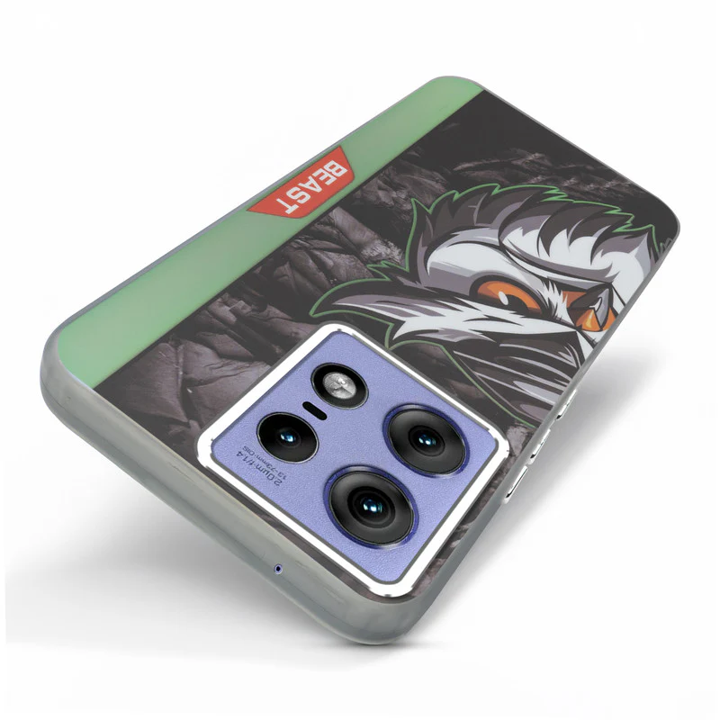 Beast Mode Animal Printed Back Case For Motorola Moto Edge 50 Pro 5G With Hard Back & Glow Effect - Image 47