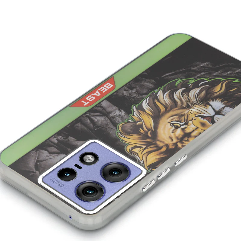 Beast Mode Animal Printed Back Case For Motorola Moto Edge 50 Pro 5G With Hard Back & Glow Effect - Image 52