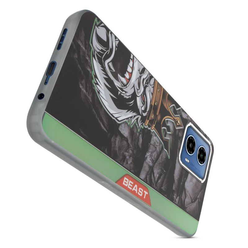 Beast Mode Animal Printed Back Case For Motorola Moto G34 5G With Hard Back & Glow Effect - Image 30
