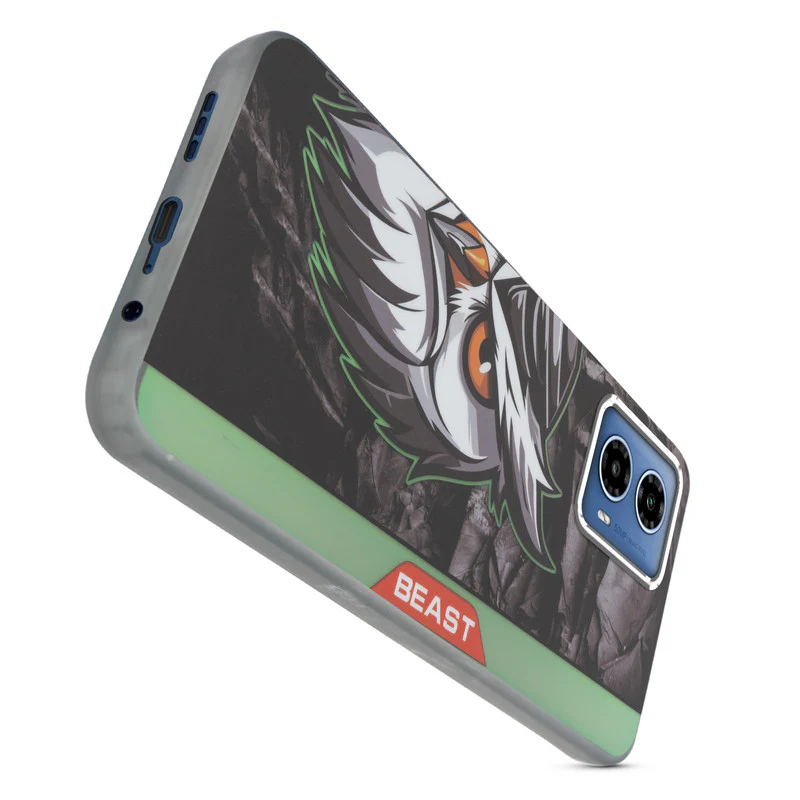 Beast Mode Animal Printed Back Case For Motorola Moto G34 5G With Hard Back & Glow Effect - Image 48