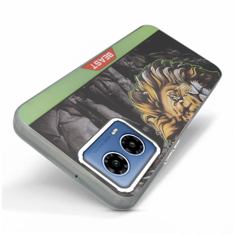 Beast Mode Animal Printed Back Case For Motorola Moto G34 5G With Hard Back & Glow Effect - Image 53