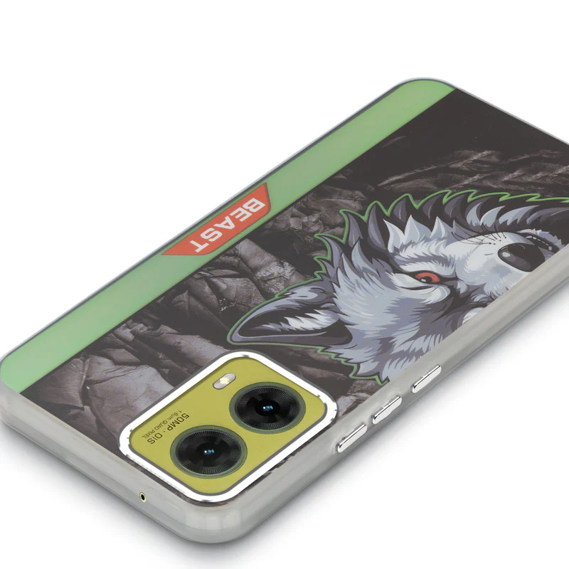 Beast Mode Animal Printed Back Case For Motorola Moto G85 5G With Hard Back & Glow Effect - Image 16