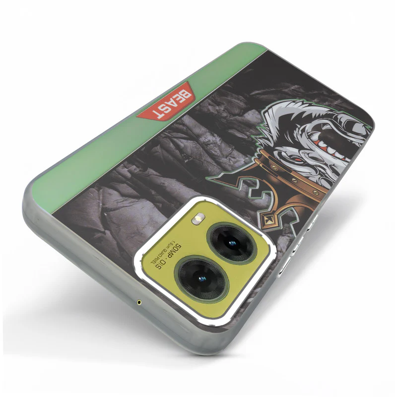 Beast Mode Animal Printed Back Case For Motorola Moto G85 5G With Hard Back & Glow Effect - Image 29