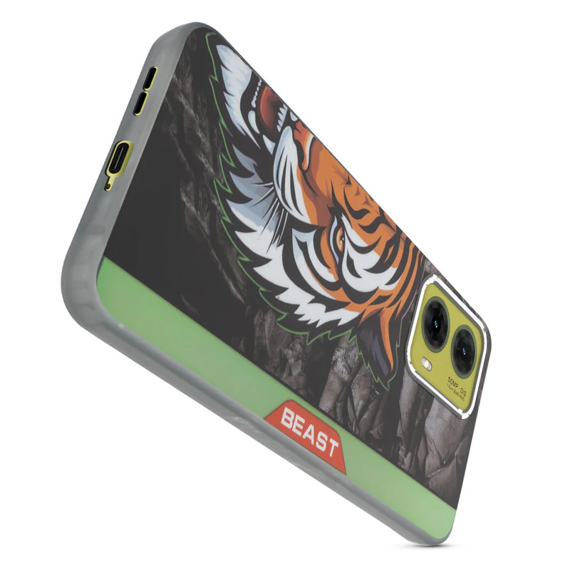 Beast Mode Animal Printed Back Case For Motorola Moto G85 5G With Hard Back & Glow Effect - Image 42