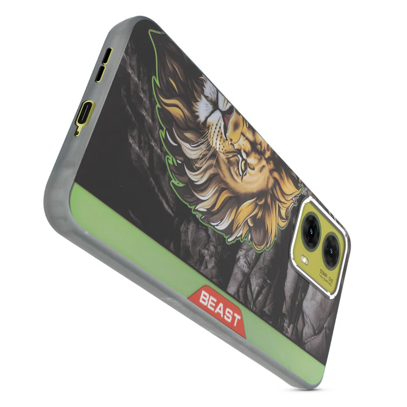 Beast Mode Animal Printed Back Case For Motorola Moto G85 5G With Hard Back & Glow Effect - Image 54