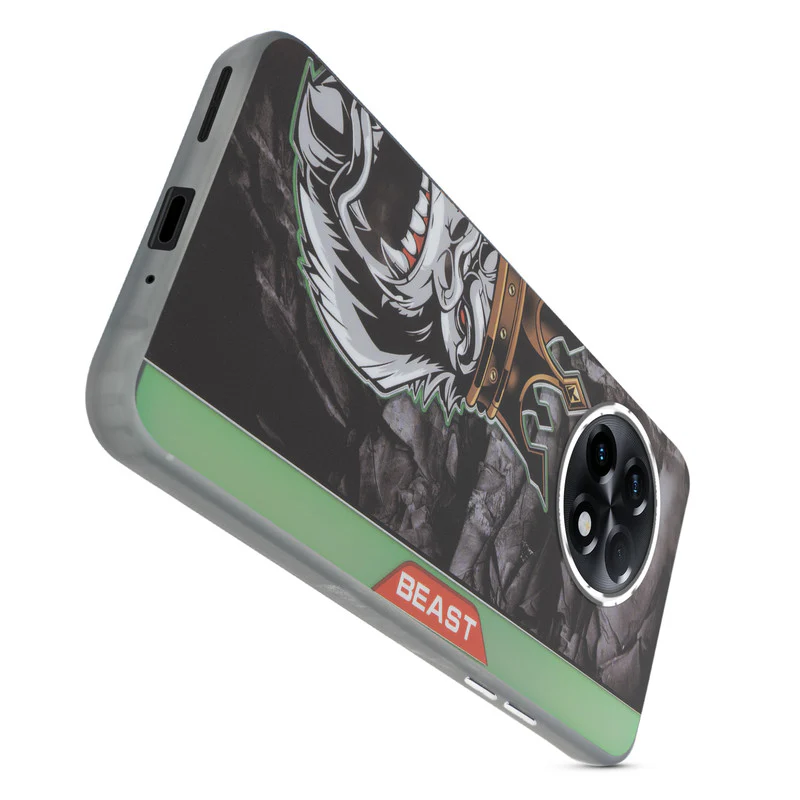Beast Mode Animal Printed Back Case For OnePlus 11R 5G With Hard Back & Glow Effect - Image 36