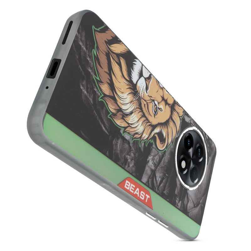Beast Mode Animal Printed Back Case For OnePlus 11R 5G With Hard Back & Glow Effect - Image 42