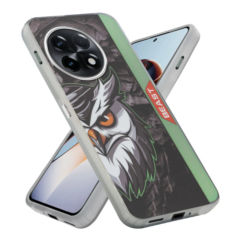 Beast Mode Animal Printed Back Case For OnePlus 11R 5G With Hard Back & Glow Effect - Image 7