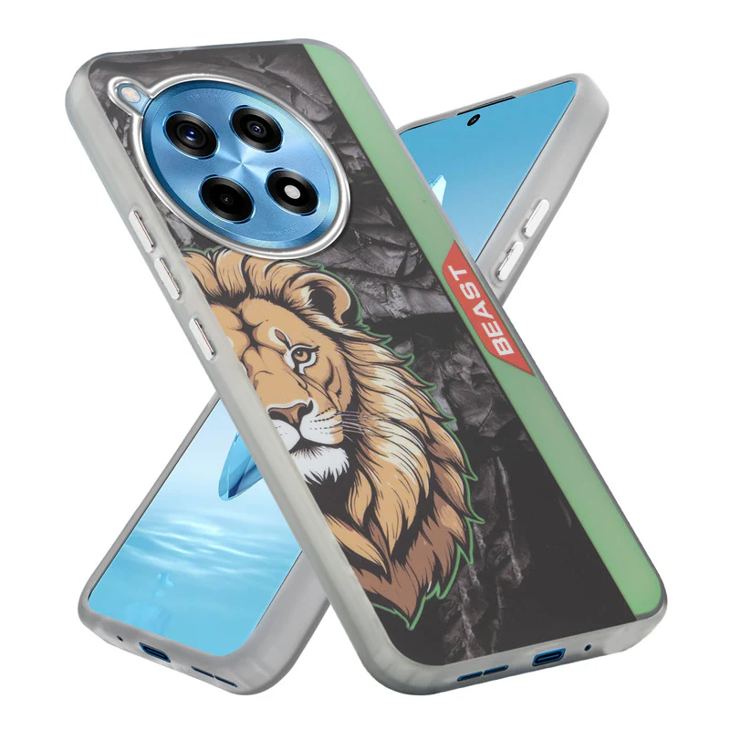 Beast Mode Animal Printed Back Case For OnePlus 12R 5G With Hard Back & Glow Effect - Image 31