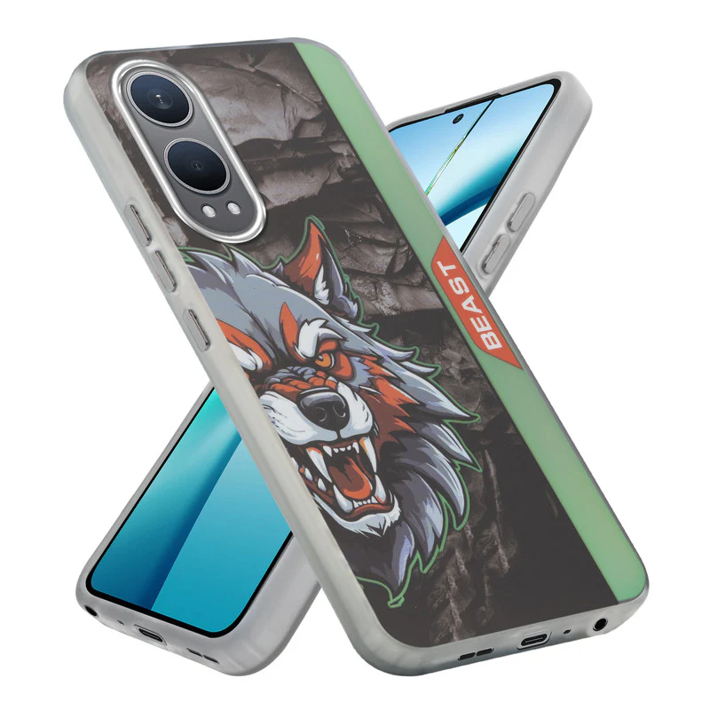 Beast Mode Animal Printed Back Case For OnePlus Nord CE 4 Lite 5G With Hard Back & Glow Effect - Image 49