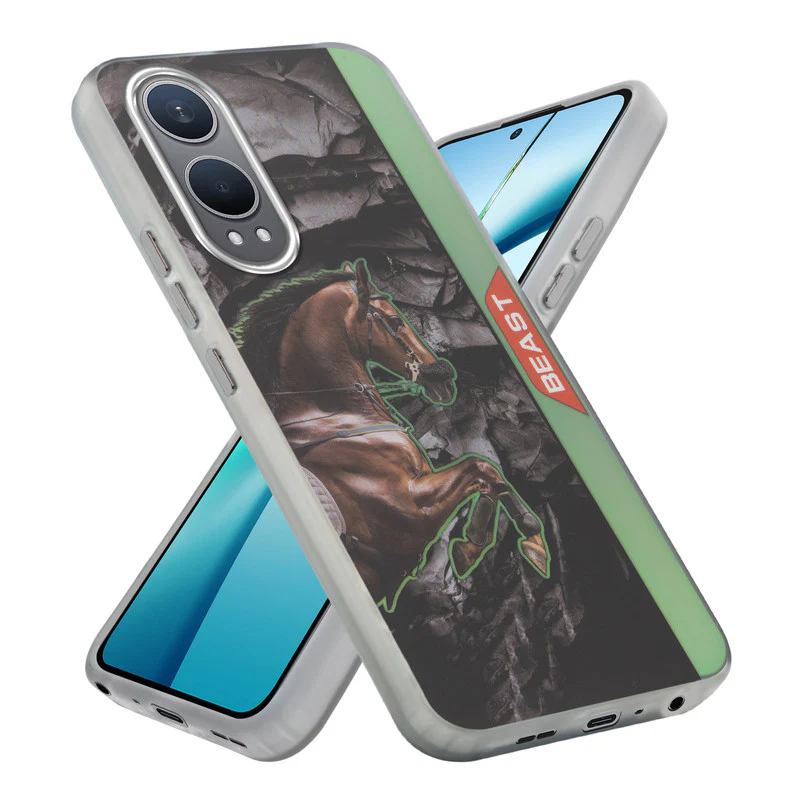 Beast Mode Animal Printed Back Case For OnePlus Nord CE 4 Lite 5G With Hard Back & Glow Effect - Image 55
