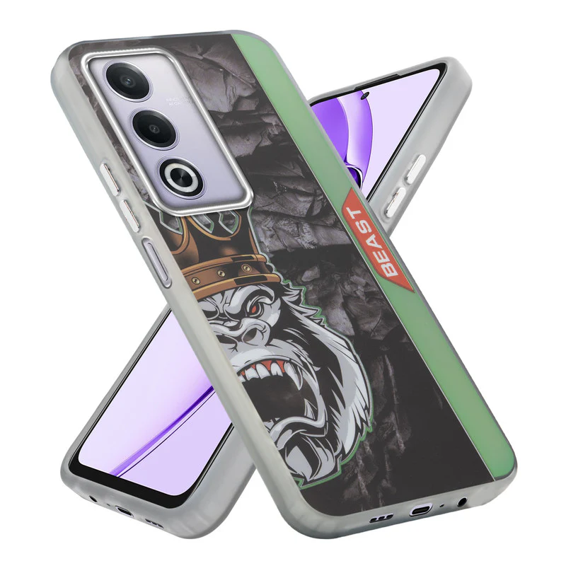 Beast Mode Animal Printed Back Case For Oppo A3 Pro 5G With Hard Back & Glow Effect - Image 25