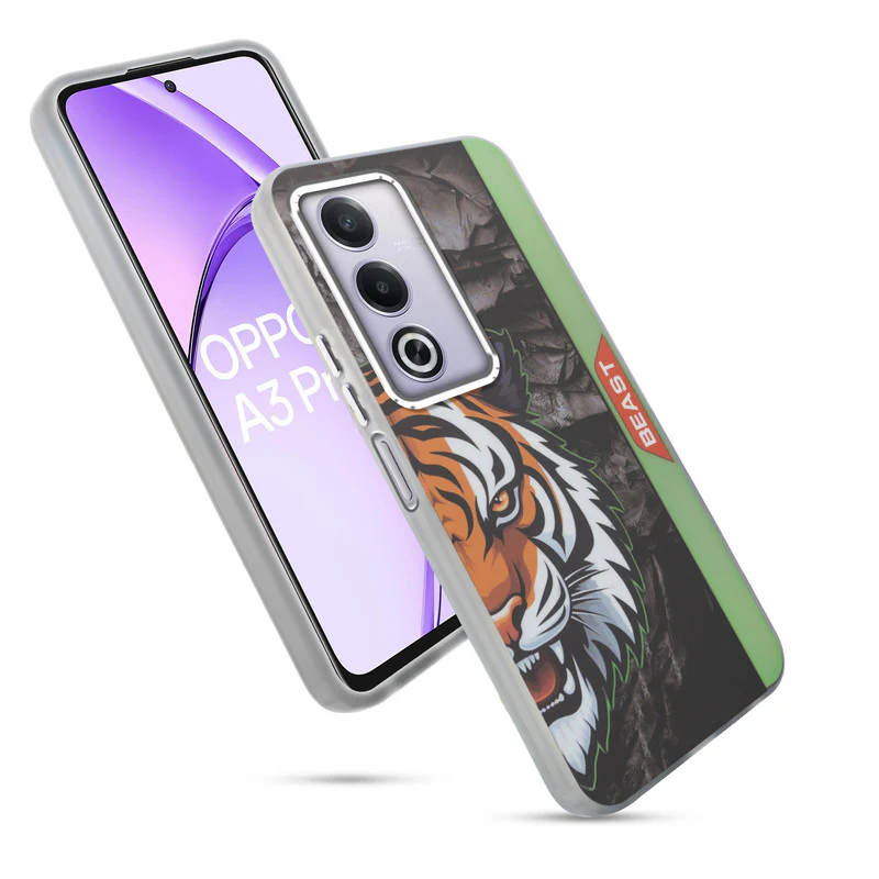 Beast Mode Animal Printed Back Case For Oppo A3 Pro 5G With Hard Back & Glow Effect - Image 39