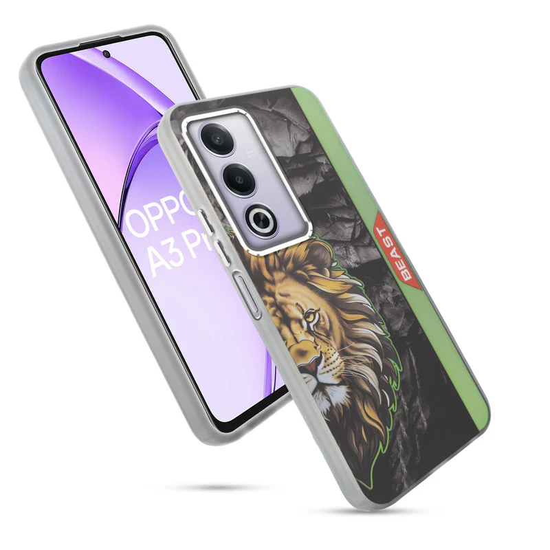 Beast Mode Animal Printed Back Case For Oppo A3 Pro 5G With Hard Back & Glow Effect - Image 51