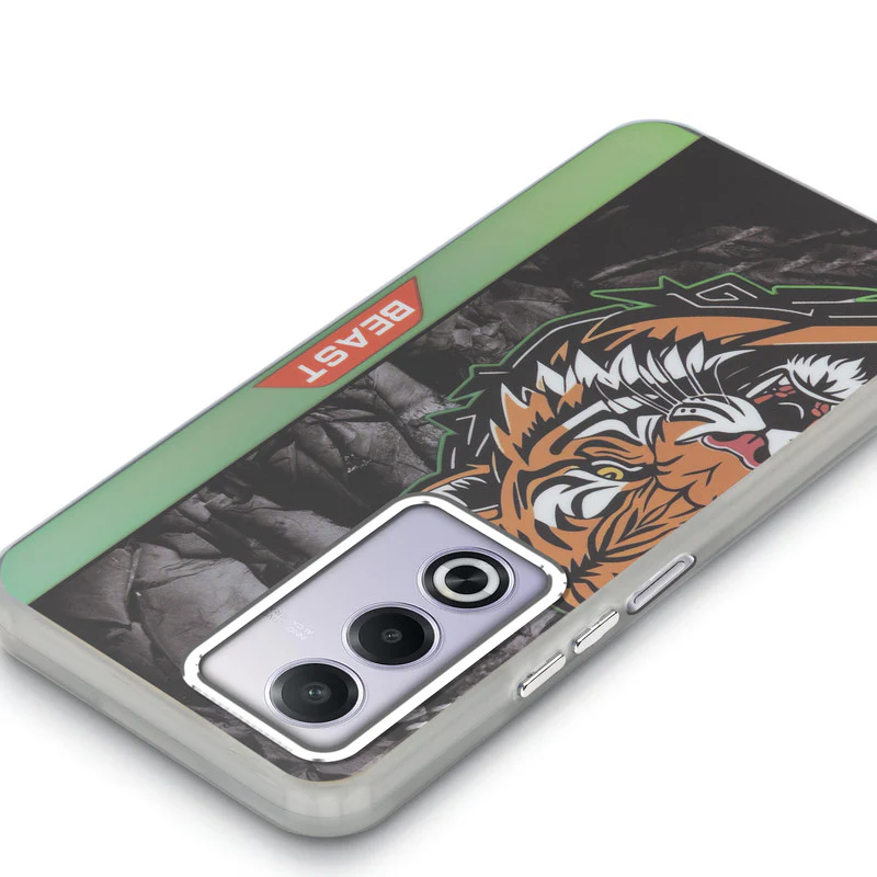 Beast Mode Animal Printed Back Case For Oppo A3 Pro 5G With Hard Back & Glow Effect - Image 58