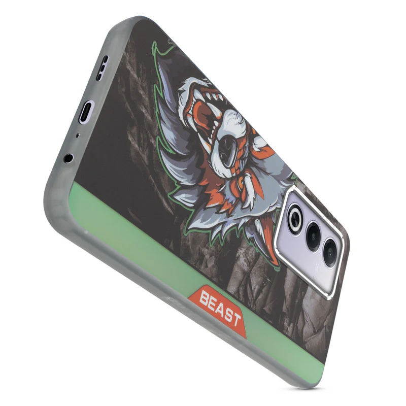 Beast Mode Animal Printed Back Case For Oppo A3 Pro 5G With Hard Back & Glow Effect - Image 6