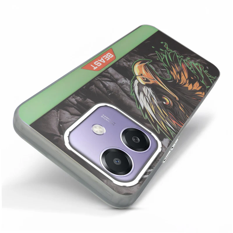Beast Mode Animal Printed Back Case For Oppo A3x 5G With Hard Back & Glow Effect - Image 11