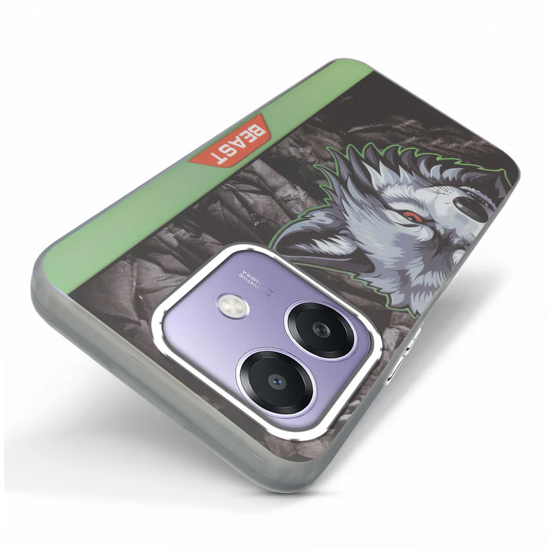 Beast Mode Animal Printed Back Case For Oppo A3x 5G With Hard Back & Glow Effect - Image 17