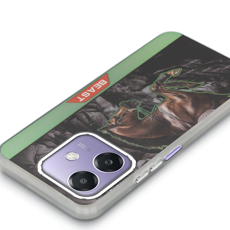Beast Mode Animal Printed Back Case For Oppo A3x 5G With Hard Back & Glow Effect - Image 22