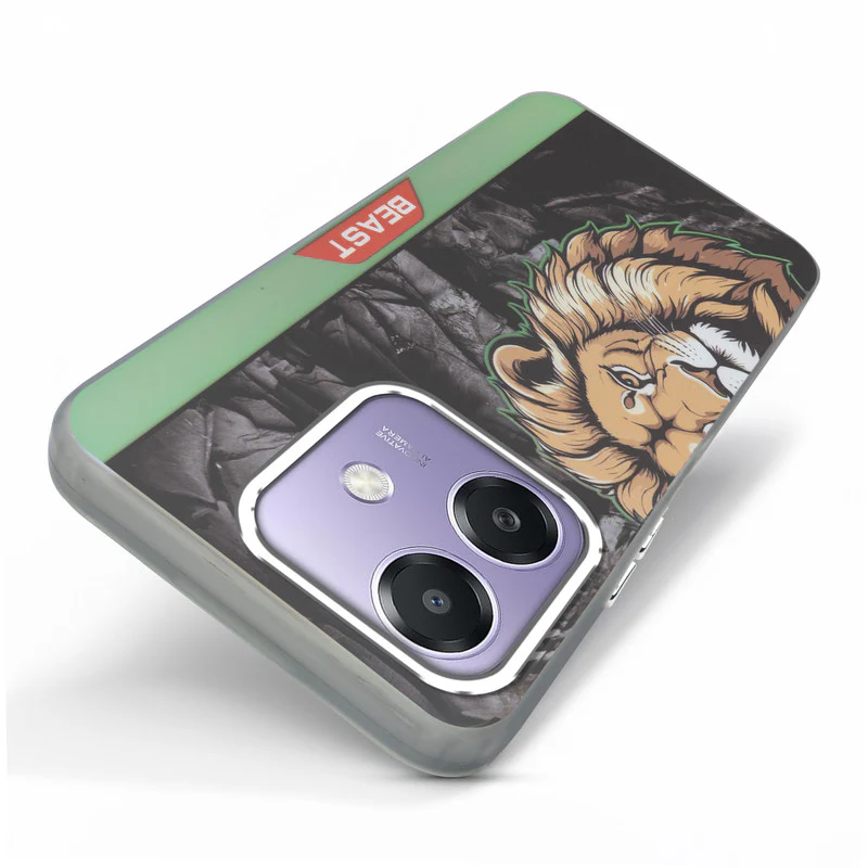 Beast Mode Animal Printed Back Case For Oppo A3x 5G With Hard Back & Glow Effect - Image 35