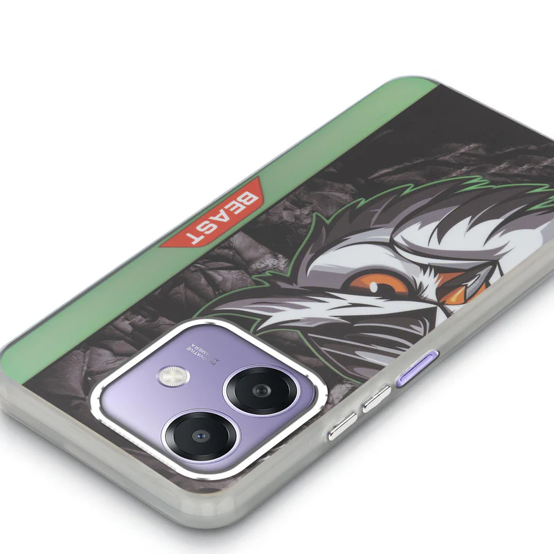 Beast Mode Animal Printed Back Case For Oppo A3x 5G With Hard Back & Glow Effect - Image 46