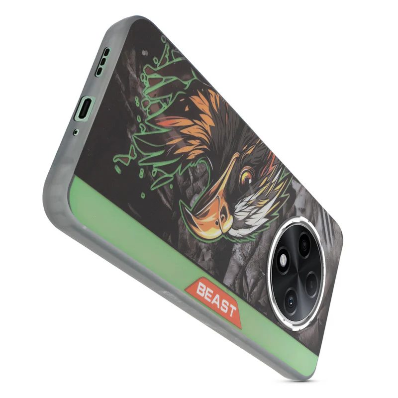 Beast Mode Animal Printed Back Case For Oppo F27 Pro Plus 5G With Hard Back & Glow Effect - Image 12