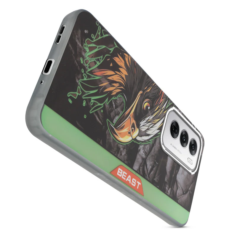 Beast Mode Animal Printed Back Case For Oppo Reno 12 5G With Hard Back & Glow Effect - Image 12