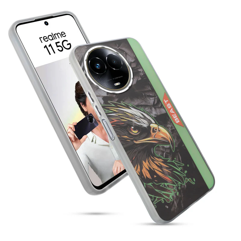 Beast Mode Animal Printed Back Case For Realme 11 5G With Hard Back & Glow Effect - Image 9