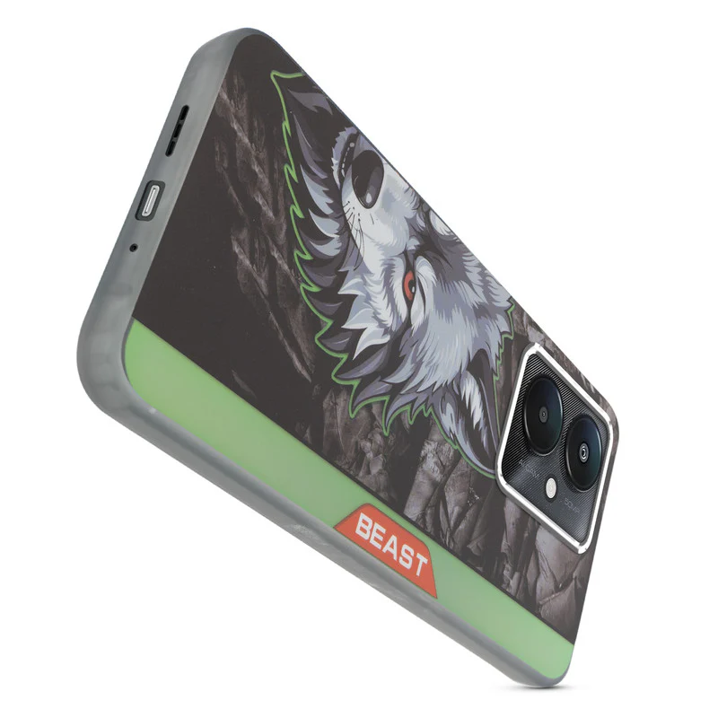 Beast Mode Animal Printed Back Case For Redmi 13C 5G With Hard Back & Glow Effect - Image 18