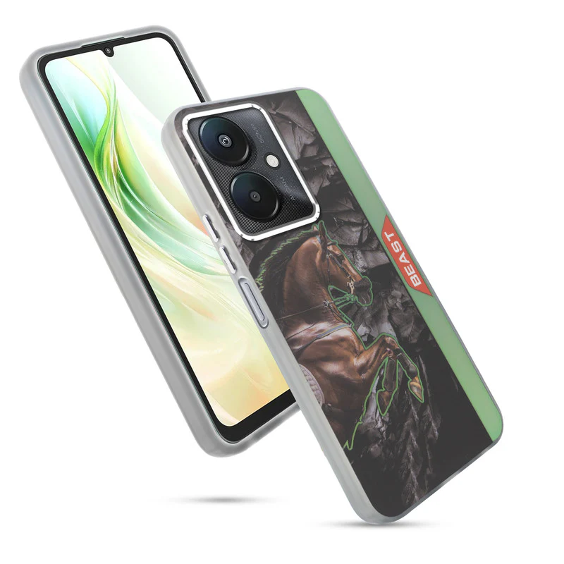 Beast Mode Animal Printed Back Case For Redmi 13C 5G With Hard Back & Glow Effect - Image 21