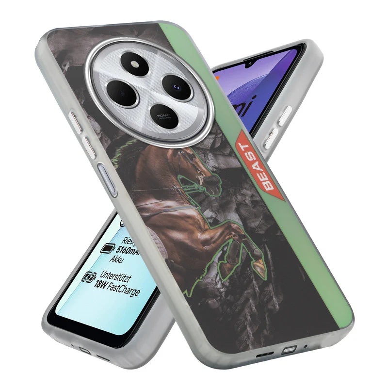 Beast Mode Animal Printed Back Case For Redmi 14C 5G With Hard Back & Glow Effect - Image 19