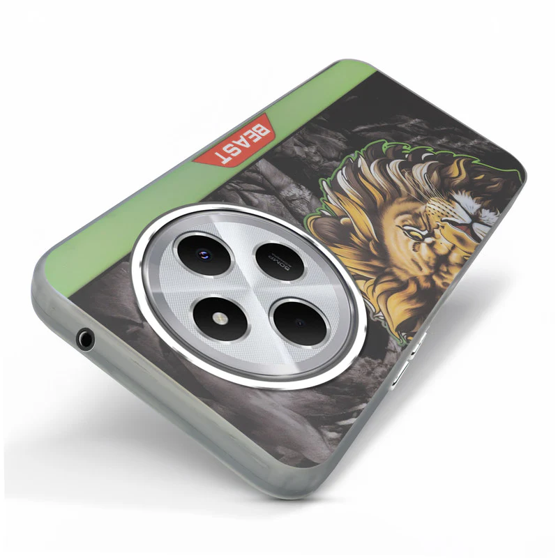 Beast Mode Animal Printed Back Case For Redmi 14C 5G With Hard Back & Glow Effect - Image 53